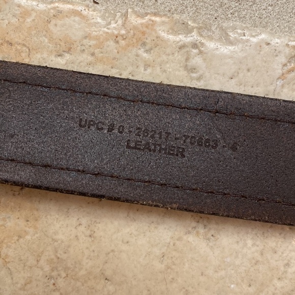 Dickies Brown Leather Casual Belt 42 - Picture 5 of 7